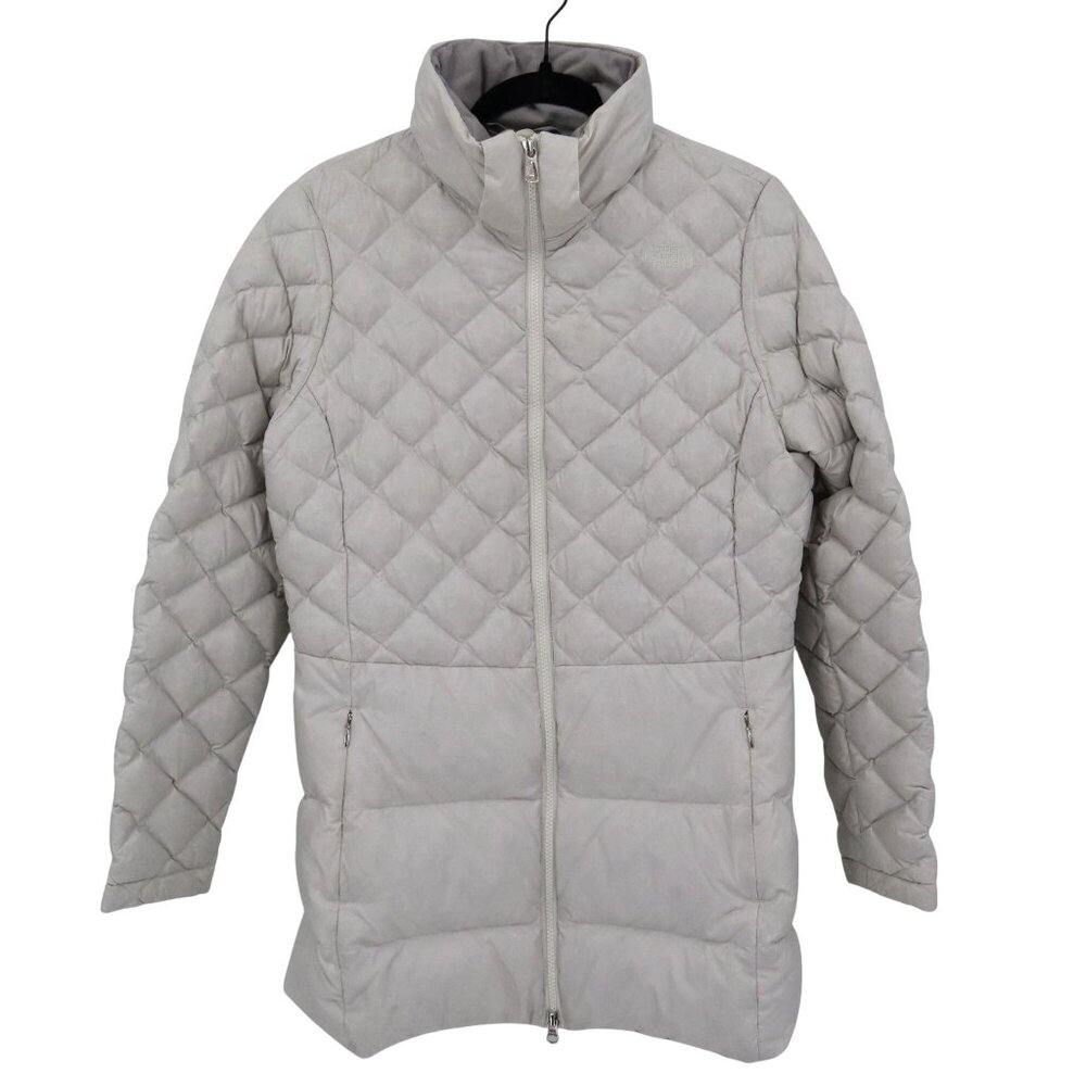 The North Face Tyndall Down Jacket Womens M Gray Old Money Preppy Apres Ski Fall